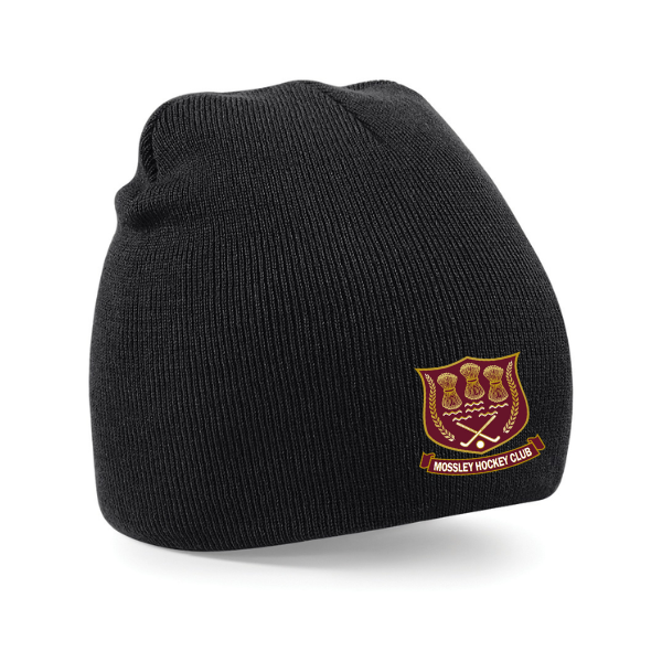 Mossley Hockey Club Beechfield Original Beanie Hat Black